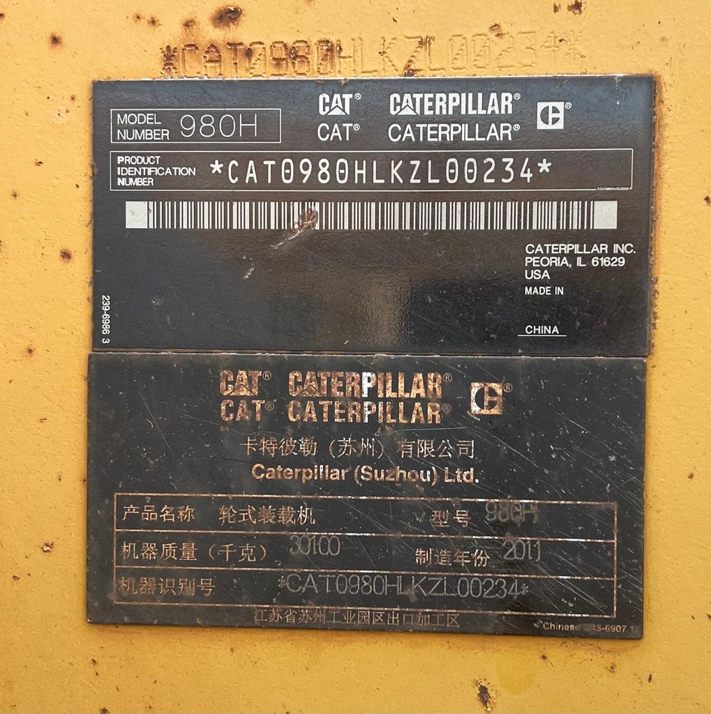 CAT 980H, Used Caterpillar Loader 980